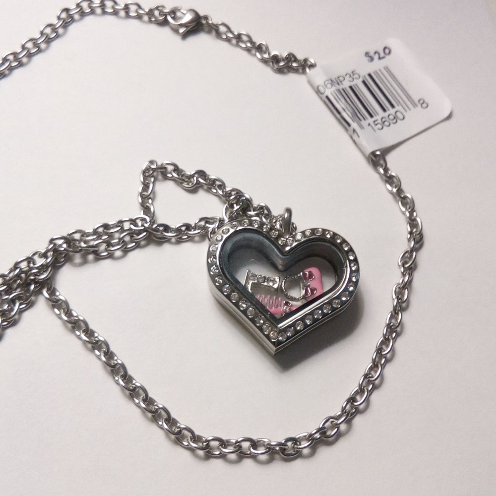 Sterling silver Heart locket necklace